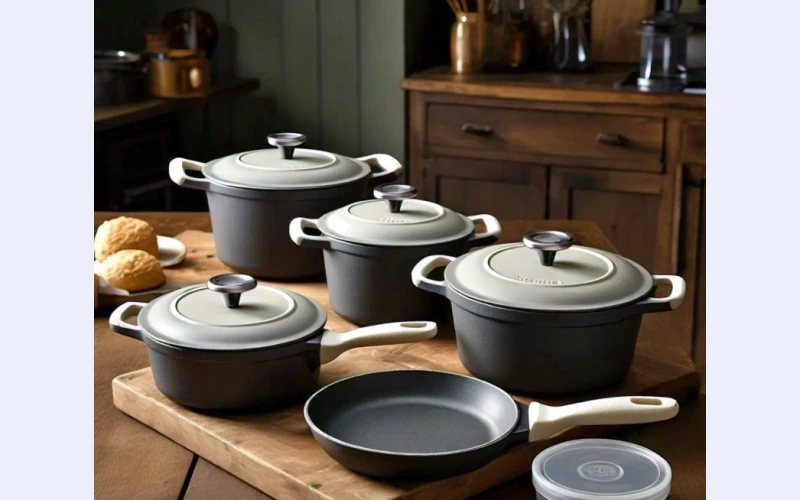 7 Piece Cast Iron Pot Set