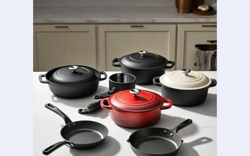 7 Piece Cast Iron Pot Set
