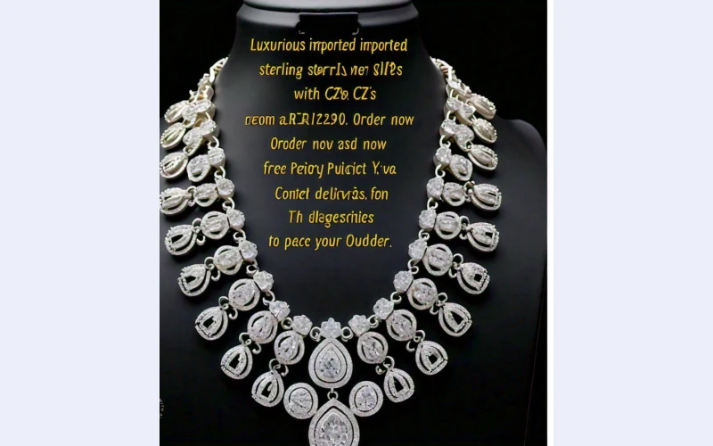 Elegant and Affordable: Imported Sterling Silver 925 with CZ's Necklaces